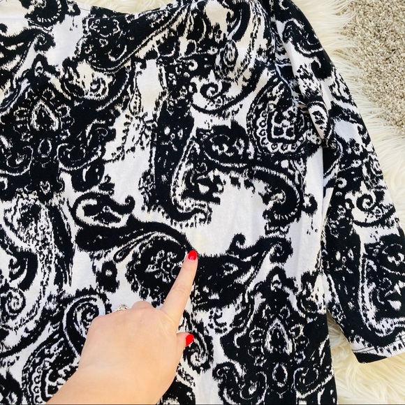 Ralph Lauren | Black & White Cotton Blouse - Picture 6 of 6